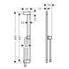 Bară de duș Hansgrohe Unica E Puro 65 cm cu furtun de 160 cm, alb mat (24404700) 24404700 foto 2
