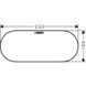 Husa de raft Hansgrohe WallStoris 25x10cm, alb mat (27925700) 27925700 foto 2