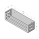 Raft organizator pentru baie DASKE COUNTRY SH/CY-1116W-A Adhesive SH/CY-1116W-A foto 3