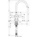 Baterie de bucătărie HANSGROHE Axor Uno2 38040000 foto 2