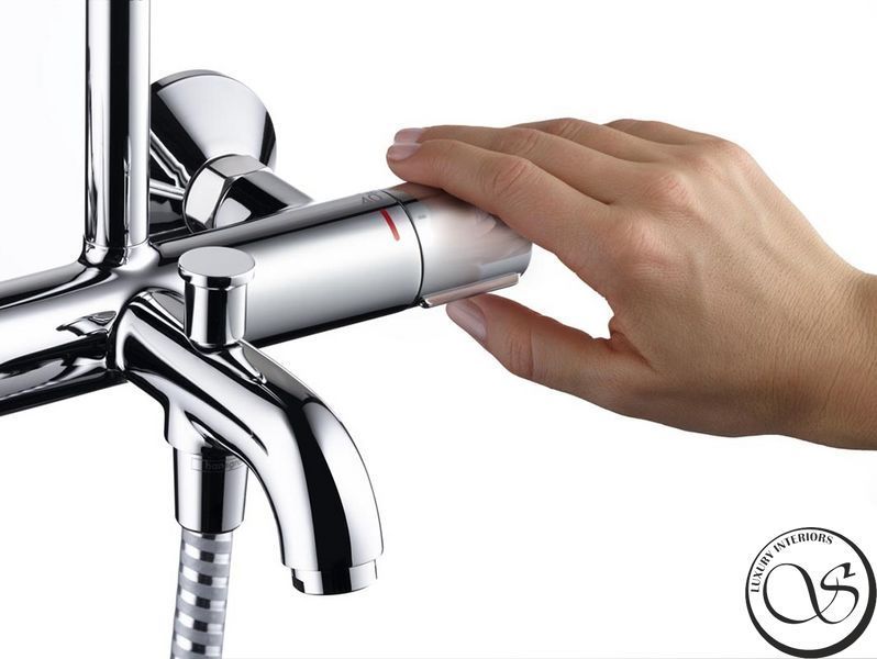 Hansgrohe Vernis Shape Showerpipe 230 1jet cu termostat pentru baie, crom (26284000) 26284000 foto