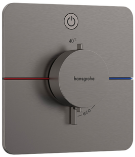 Termostat ascuns Hansgrohe ShowerSelect Comfort Q, 1 funcție, crom negru periat (15581340) 15581340 foto