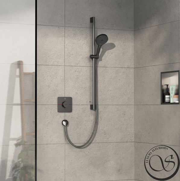 Термостат скрытого монтажа Hansgrohe ShowerSelect Comfort Q на 1 функцию, Brushed Black Chrome (15581340) 15581340 фото