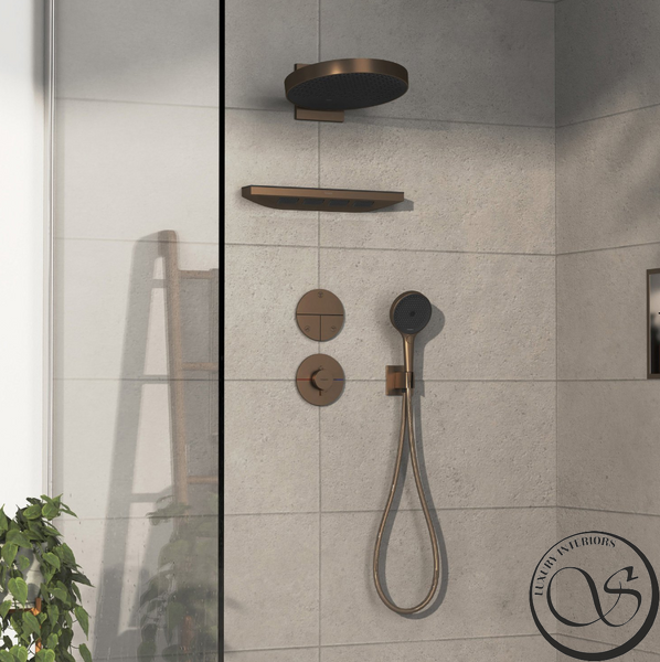 Переключатель Hansgrohe ShowerSelect Comfort S на 3 функции, Brushed Bronze (15558140) 15558140 фото
