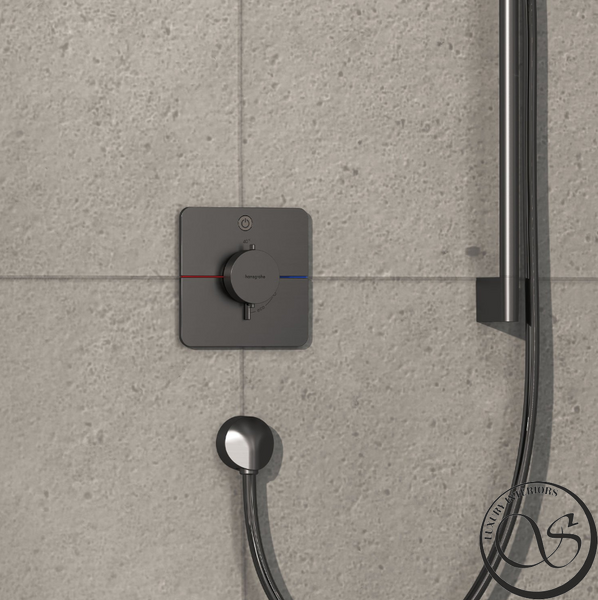 Термостат скрытого монтажа Hansgrohe ShowerSelect Comfort Q на 1 функцию, Brushed Black Chrome (15581340) 15581340 фото