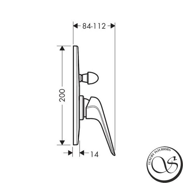 Смеситель для ванны/душа Hansgrohe Novus (71047000) 71047000 фото