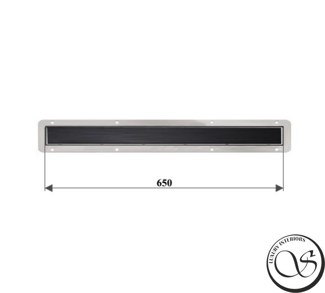 Трап для душа Pestan Confluo Compact Line 65 см (чёрный матовый) 13702524 13702524 фото