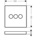 Deviator Hansgrohe ShowerSelect cu 3 butoane, optic auriu lustruit (15764990) 15764990 foto 2