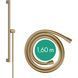 Bară de duș Hansgrohe Unica S Puro 65 cm cu furtun de 160 cm, bronz periat (24402140) 24402140 foto 3