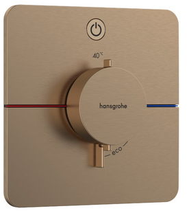 Hansgrohe ShowerSelect Comfort Q termostat ascuns, 1 funcție, bronz periat (15581140) 15581140 foto
