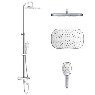 Sistem de duș cromat Imprese CENTRUM SQ T-10300SQ T-10300SQ foto