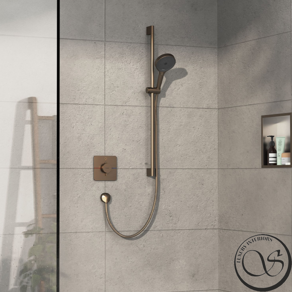 Термостат скрытого монтажа Hansgrohe ShowerSelect Comfort Q на 1 функцию, Brushed Bronze (15581140) 15581140 фото