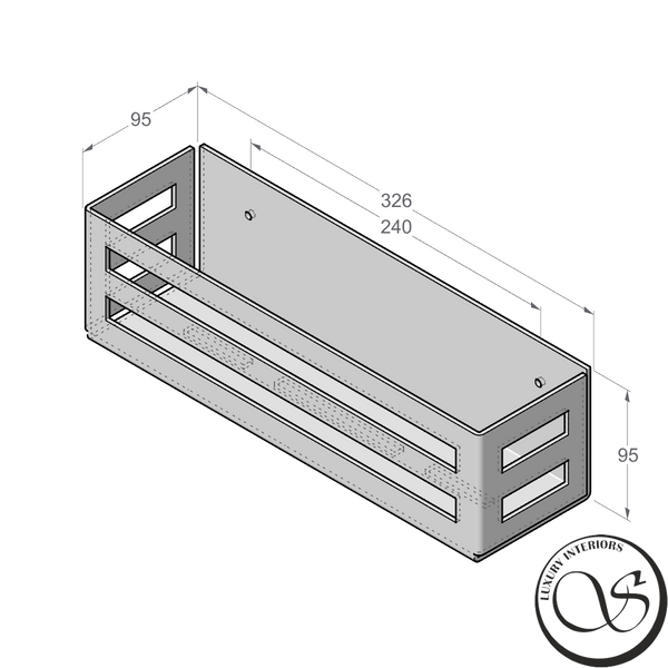 Полка-органайзер для ванной комнаты DASKE COUNTRY SH/CY-1123G-A Adhesive SH/CY-1123G-A фото