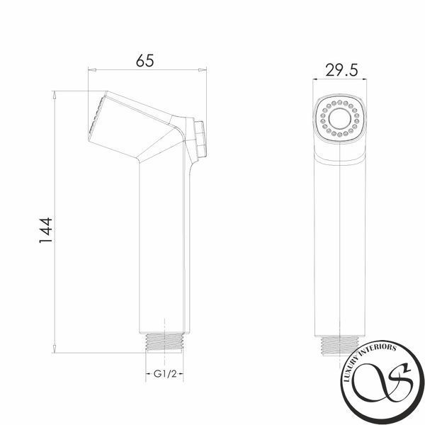 Гигиенический набор IMPRESE f03700110BB без смесителя f03700110BB фото