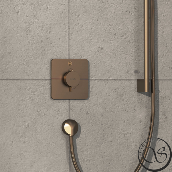 Термостат скрытого монтажа Hansgrohe ShowerSelect Comfort Q на 1 функцию, Brushed Bronze (15581140) 15581140 фото