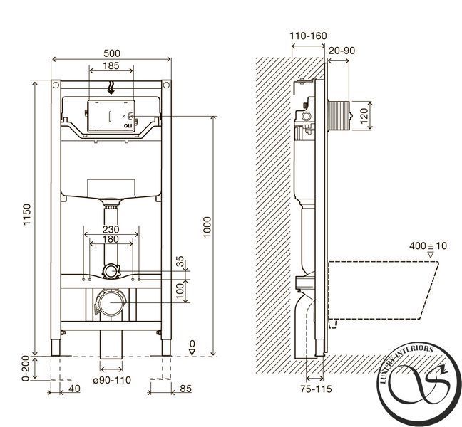 Instalatie pentru toaleta IMPRESE i-FRAME i8109 3 in 1 i8109 foto