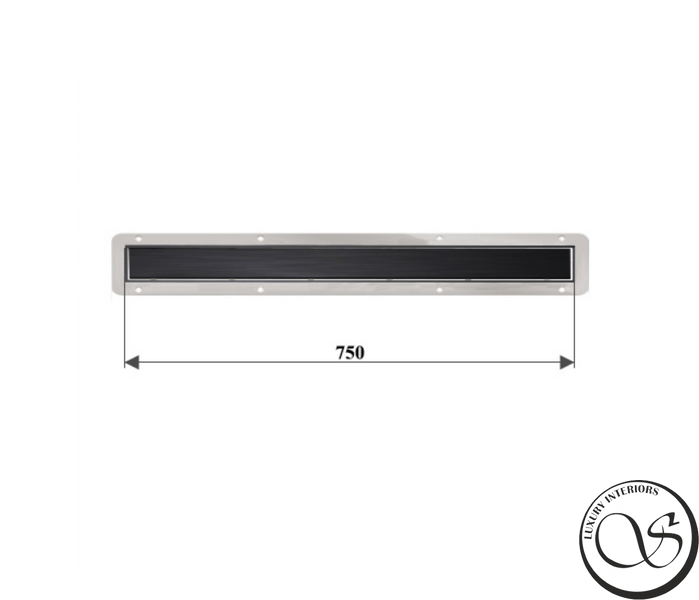 Трап для душа Pestan Confluo Compact Line 75 см (чёрный матовый) 13702525 13702525 фото