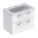 Set GEBERIT SELNOVA Square 501.240.00.1: lavoar &icirc;ncorporat Slim Rim, cu un dulap 78,8 * 50,2 cm, cu 2 sertare, culoare alb lucios 501.240.00.1 foto 1