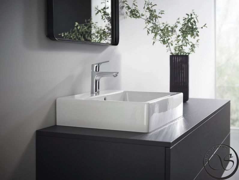 Смеситель для умывальника Hansgrohe Focus 100 со сливным гарнитуром, хром (31607000) 31607000 фото