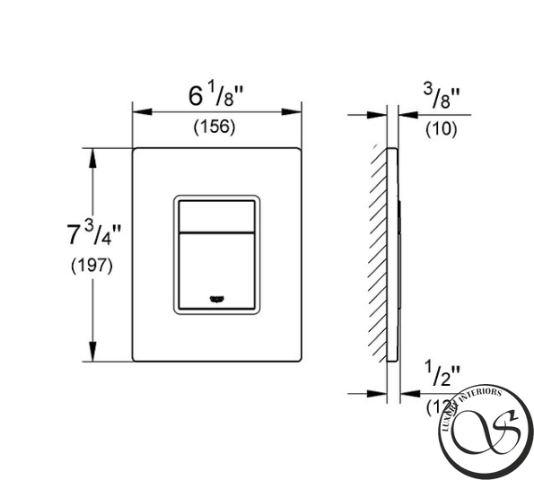 Kit de instalare: WC suspendat VLTAVA Rimless, scaun solid Slim + 38772001 Instalare RAPID SL pentru toaleta, buton cromat, fara garnitura c06809603+38772001 foto