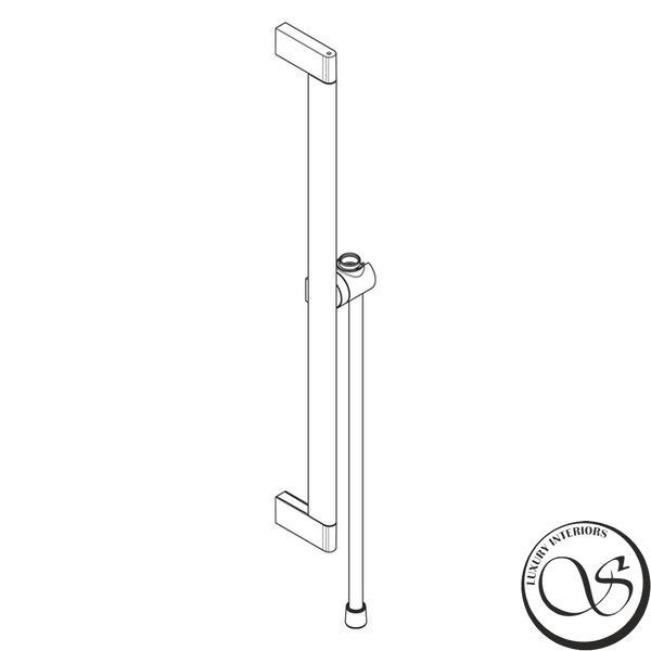 Bară de duș Hansgrohe Unica S Puro 65 cm cu furtun de 160 cm, negru mat (24402670) 24402670 foto