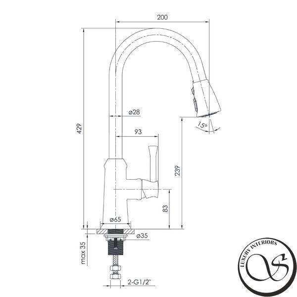 Смеситель для кухни Imprese PODZIMA LEDOVE ZMK01170115 фото