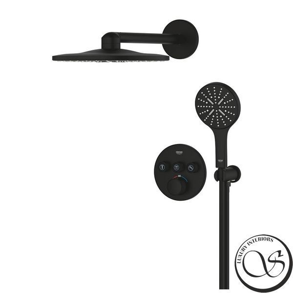 Sistem de duș GROHE Grohtherm SmartControl 34863KF0 cu termostat de duș negru 34863KF0 foto