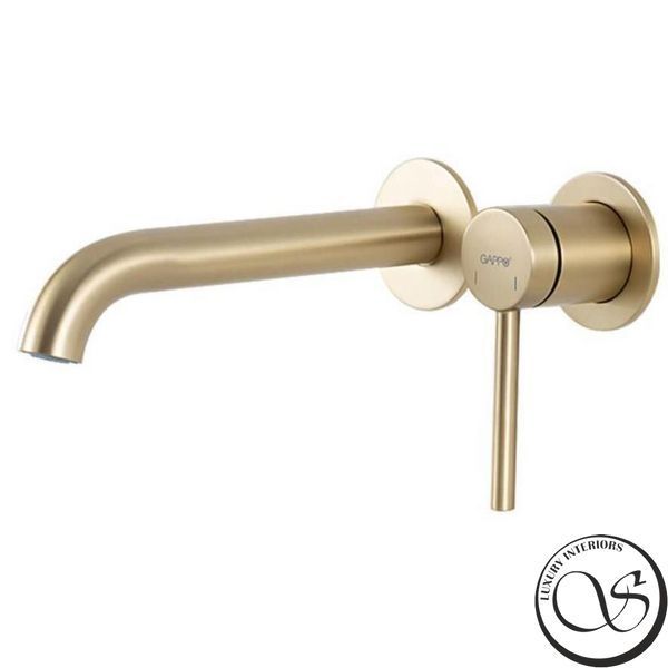 Смеситель для умывальника Gappo G1206-3 Satin Gold скрытого монтажа G1206-3 фото
