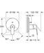 Partea exterioară a bateriei de baie GROHE Eurosmart Cosmopolitan cromat 24045000 24045000 foto 2