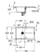 Композитная мойка GROHE K400 31639AP0 с сушилкой для посуды 78x50 см черная 31639AP0 фото 2