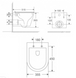 Kit de instalare: WC suspendat VLTAVA Rimless, scaun solid Slim + 38772001 Instalare RAPID SL pentru toaleta, buton cromat, fara garnitura c06809603+38772001 foto 7