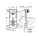Kit de instalare: WC suspendat VLTAVA Rimless, scaun solid Slim + 38772001 Instalare RAPID SL pentru toaleta, buton cromat, fara garnitura c06809603+38772001 foto 4