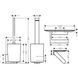 Комплект аксессуаров Hansgrohe WallStoris 2в1, Matt White (27969700) 27969700 фото 2