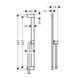 Bară de duș Hansgrohe Unica S Puro 65 cm cu furtun de 160 cm, negru mat (24402670) 24402670 foto 2