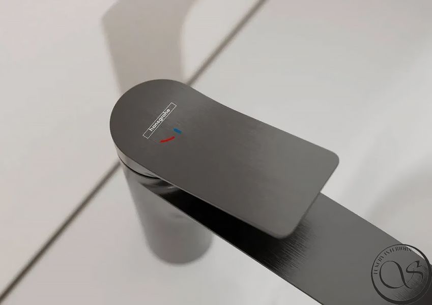 Смеситель для умывальника Hansgrohe Vivenis CoolStart 75023340 с сливным гарнитуром, черный матовый хром 75023340 фото