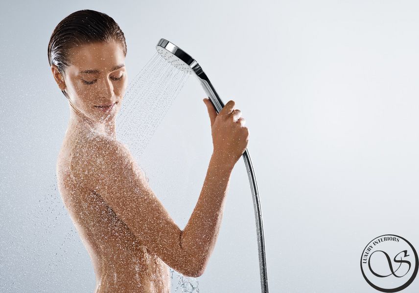 Duș de m&acirc;nă Hansgrohe Roma Select E 110 1jet EcoSmart, alb/crom (26816400) 26816400 foto