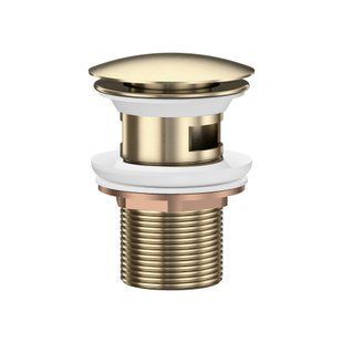 Донный клапан IMPRESE SALUTI ZMK1724151201 click-clack с переливом, брашированная бронза ZMK1724151201 фото