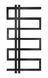 Radiator Genesis DUAL 1000x530 9005 СТ structural negru DUAL 1200x530 7016 foto 1