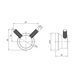 Крючок для ванной комнаты Imprese BRENTA ZMK081906210 никель ZMK081906210 фото 2