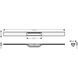 Внешняя часть трапа для душа Hansgrohe RainDrain Flex 56047990, 120 см, укорачиваемая полированное золото 56047990 фото 2