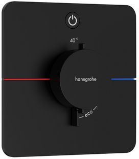 Termostat ascuns Hansgrohe ShowerSelect Comfort Q, 1 funcție, negru mat (15581670) 15581670 foto