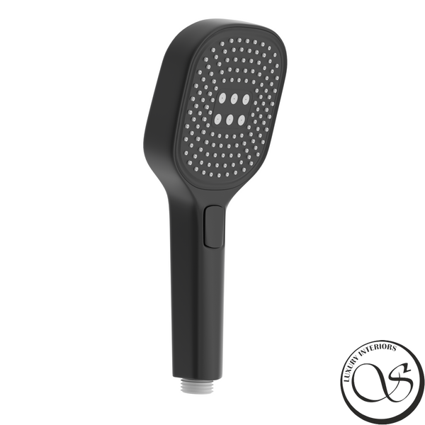 Sistem de duș IMPRESE BILOVEC t04800910SBC Montaj ascuns prin clic (termostat cu 3 funcții, duș 320*210 mm ABS, cap de duș cu 3 moduri, gură de scurgere, furtun 1500 mm PVC) negru mat t04800910SBC foto
