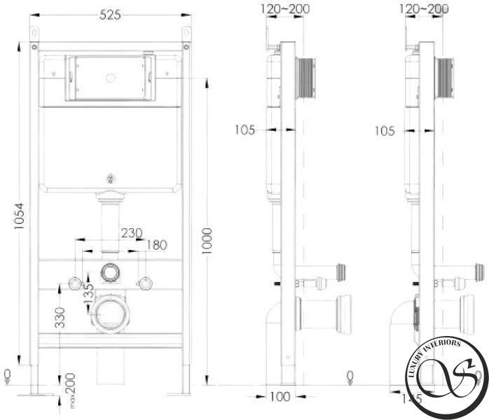 Инсталляция для унитаза IMPRESE i1614&nbsp;пневматическая 4в1 i1614 фото