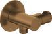 Suport de conectare furtun DEANTA SILIA NQS_C57K, rotund, cu suport pentru stropitoare, bronz periat NQS_C57K foto
