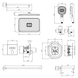 Sistem de duș IMPRESE BILOVEC t04800910SBC Montaj ascuns prin clic (termostat cu 3 funcții, duș 320*210 mm ABS, cap de duș cu 3 moduri, gură de scurgere, furtun 1500 mm PVC) negru mat t04800910SBC foto 2