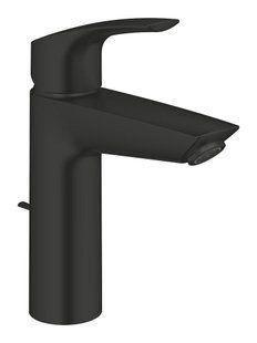 Смеситель для умывальника Grohe Eurosmart S-Size с нажимным донным клапаном, черный матовый (239222433) 239222433 фото