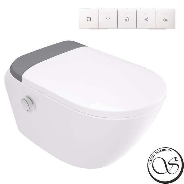 Умный подвесной унитаз DEANTE SILIA CSID6ZPW, с автоматической крышкой, PRO, 588 x 348 x 349 мм, белый CSID6ZPW фото
