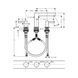 Hansgrohe Finoris 110 Baterie pentru lavoar cu 3 orificii cu picior cu deschidere, alb mat (76033700) 76033700 foto 2