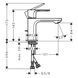 Baterie lavoar 80 Hansgrohe Rebris S 72513670 72513670 foto 2