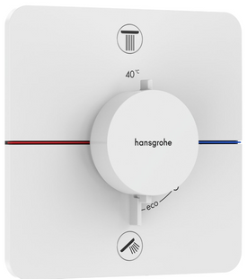 Термостат скрытого монтажа на 2 потребитель Hansgrohe ShowerSelect Comfort Q, белый матовый (15583700) 15583700 фото